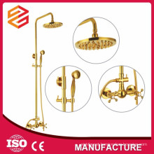 hard tube brass bath shower set slide shower bar set brass shower faucet set